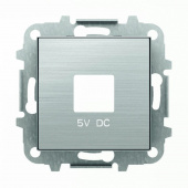 SKY Накладка для механизмов зарядного устройства USB, арт.8185, нержавеющая сталь
